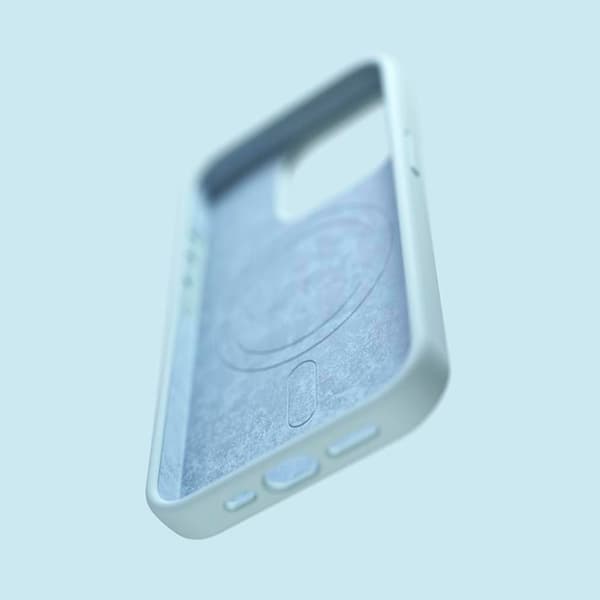 Etteri iPhone 16 Plus Mobilskal MagSafe Silikon - Ljusblå