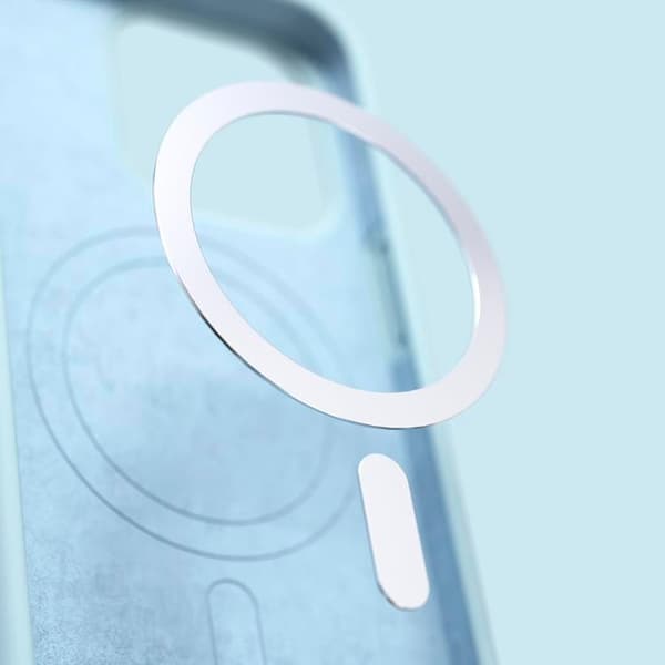 Etteri iPhone 16 Plus Mobilskal MagSafe Silikon - Ljusblå