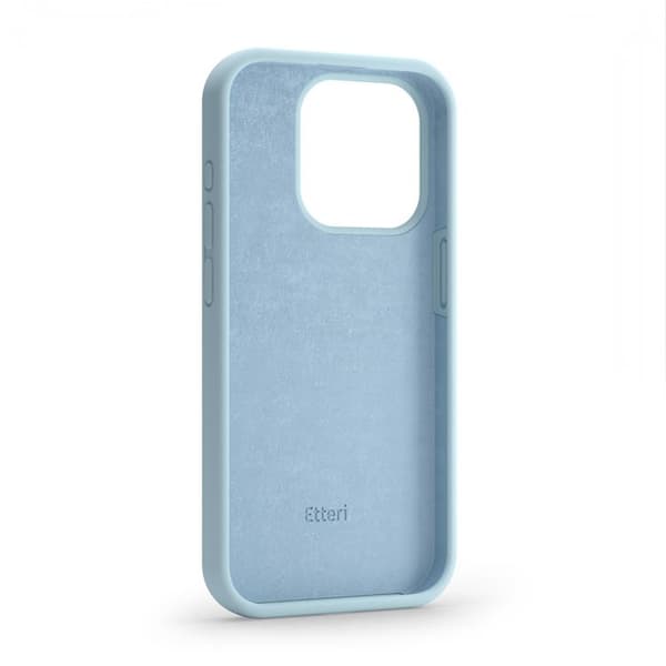 Etteri iPhone 16 Plus Mobilskal Silikon - Ljusblå