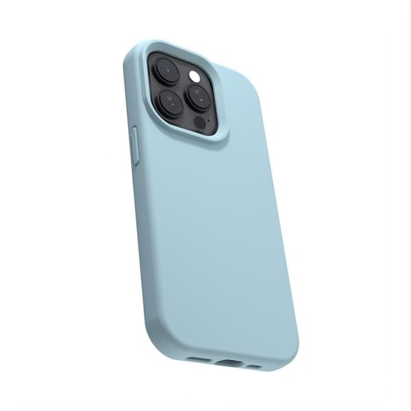 Etteri iPhone 16 Plus Mobilskal Silikon - Ljusblå