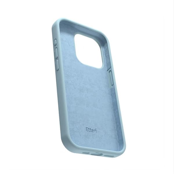 Etteri iPhone 16 Plus Mobilskal Silikon - Ljusblå