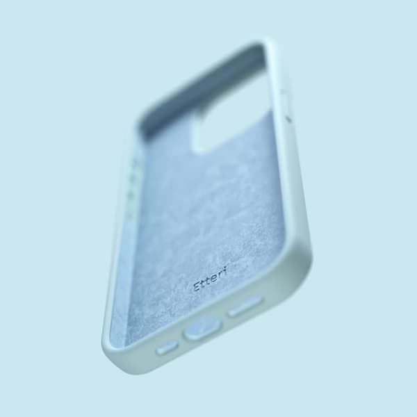 Etteri iPhone 16 Plus Mobilskal Silikon - Ljusblå