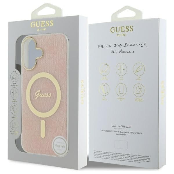 Guess iPhone 16 Plus Mobilskal MagSafe IML 4G - Rosa