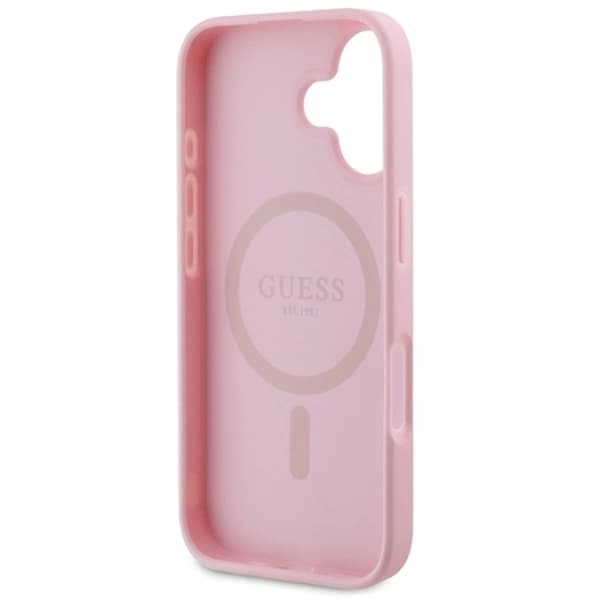 Guess iPhone 16 Plus Mobilskal MagSafe Peony Script Logo
