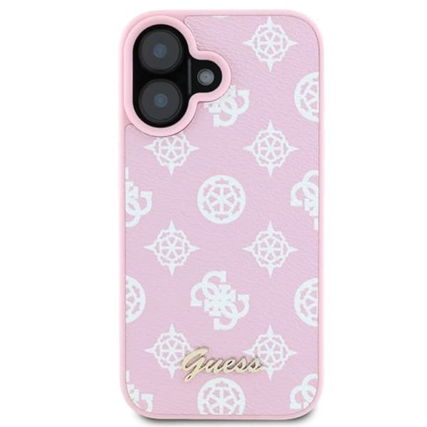 Guess iPhone 16 Plus Mobilskal MagSafe Peony Script Logo