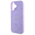 Miniatyrbild 6 av 8: Guess iPhone 16 Plus Mobilskal Magsafe Saffiano Peony Classic Logo - Lila