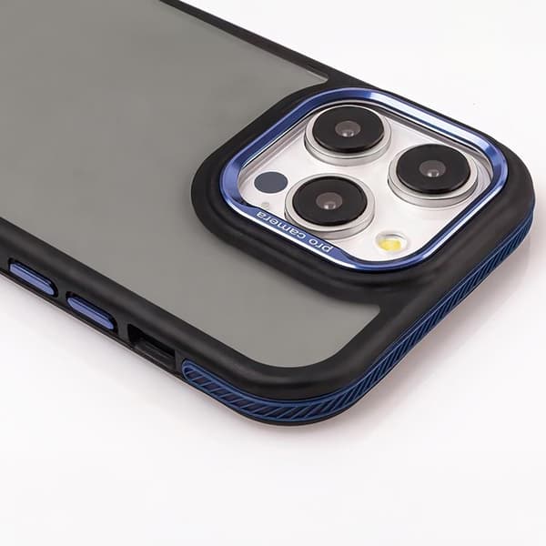 iPhone 16 Plus Mobilskal Crystal Black - Blå