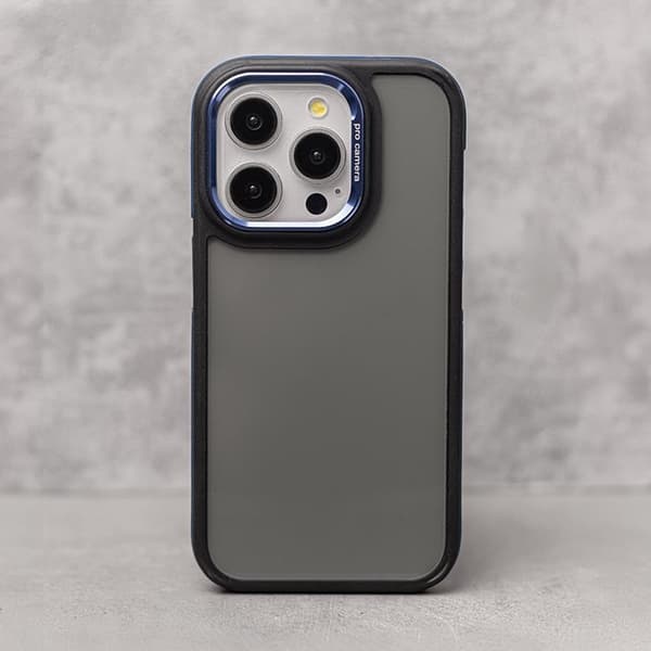 iPhone 16 Plus Mobilskal Crystal Black - Blå
