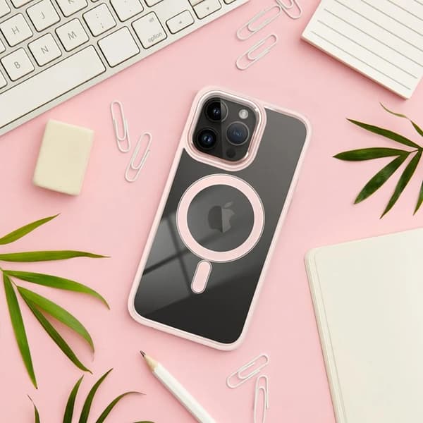 iPhone 16 Plus Mobilskal Magsafe Color Edge - Rosa
