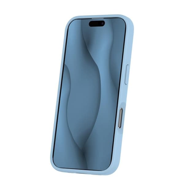 iPhone 16 Plus Mobilskal MagSafe Silikon Thin - Ljusblått