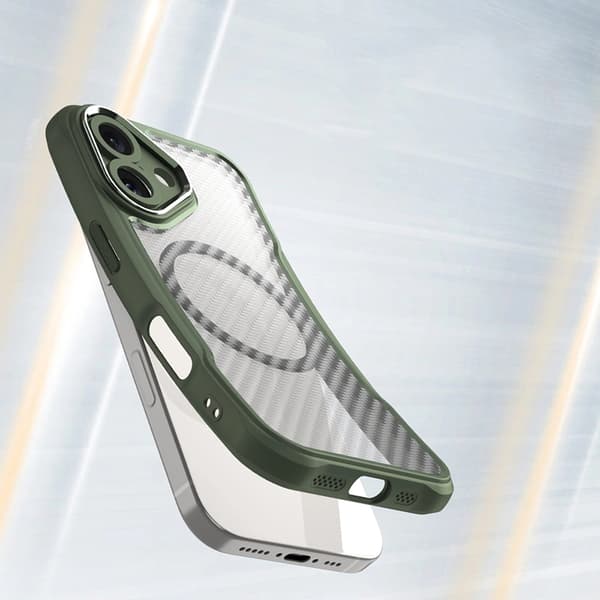 iPhone 16 Plus Mobilskal MagSafe Silikon Leading - Grön