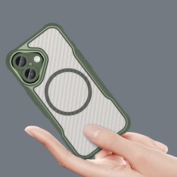iPhone 16 Plus Mobilskal MagSafe Silikon Leading - Grön