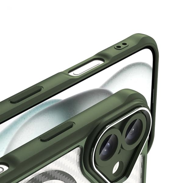 iPhone 16 Plus Mobilskal MagSafe Silikon Leading - Grön