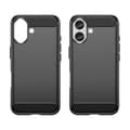 Miniatyrbild 2 av 8: iPhone 16 Plus Mobilskal Silikon Carbon - Svart
