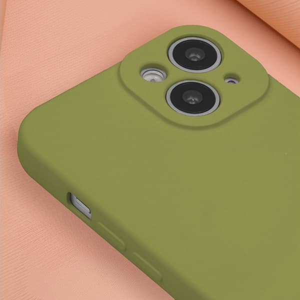 iPhone 16 Plus Mobilskal Silikon - Olive