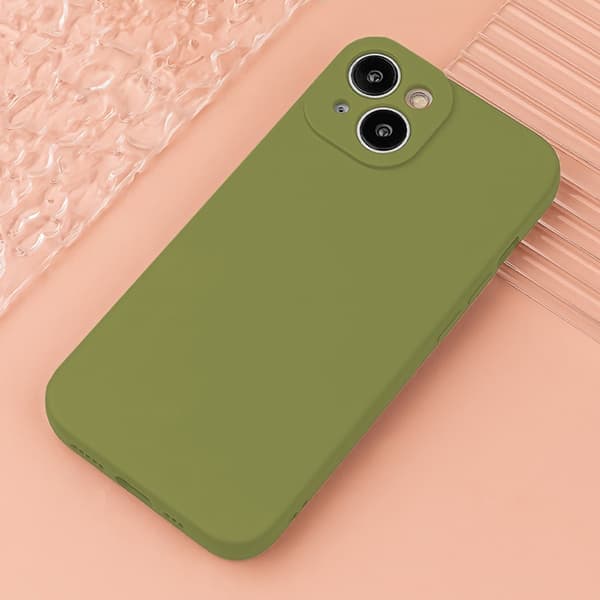 iPhone 16 Plus Mobilskal Silikon - Olive