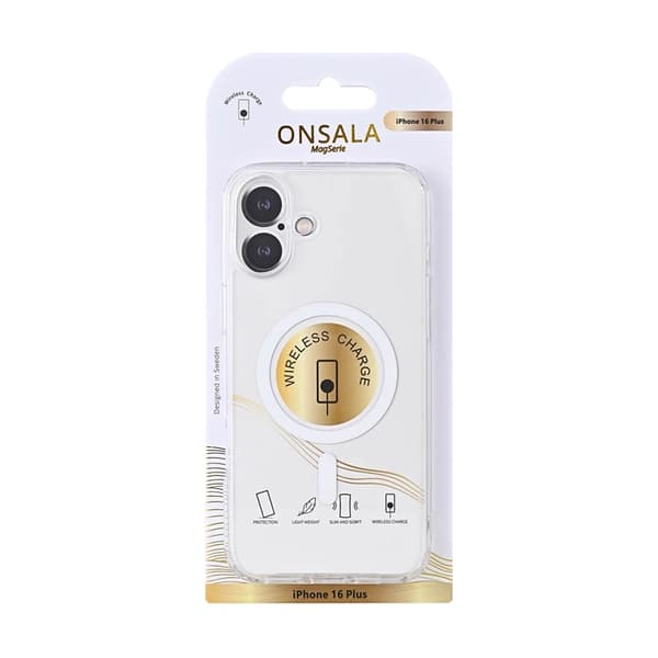 Onsala iPhone 16 Plus Mobilskal MagSafe TPU - Transparent