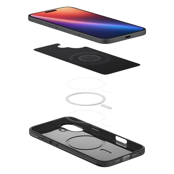 Spigen iPhone 16 Plus Mobilskal MagSafe Thin Fit - Svart