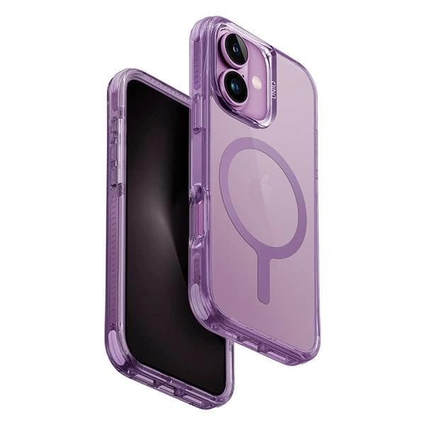 UNIQ iPhone 16 Plus Mobilskal MagSafe Combat - Druvrosa