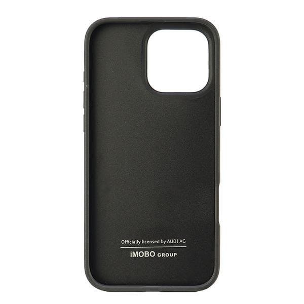 Audi iPhone 16 Pro Max Mobilskal Syntetiskt Läder - Svart