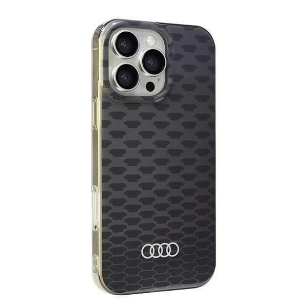 Audi iPhone 16 Pro Max Mobilskal MagSafe IML Stitching - Svart