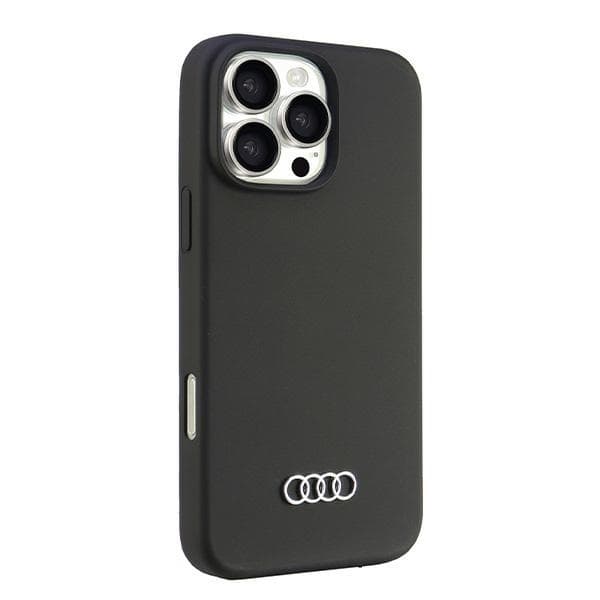 Audi iPhone 16 Pro Max Mobilskal Silikon - Svart