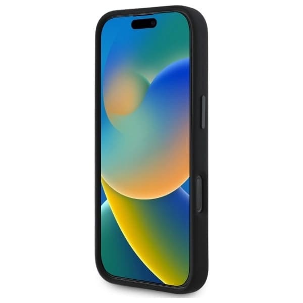 BMW iPhone 16 Pro Max Mobilskal MagSafe Silikon Cut Tricolor Lines