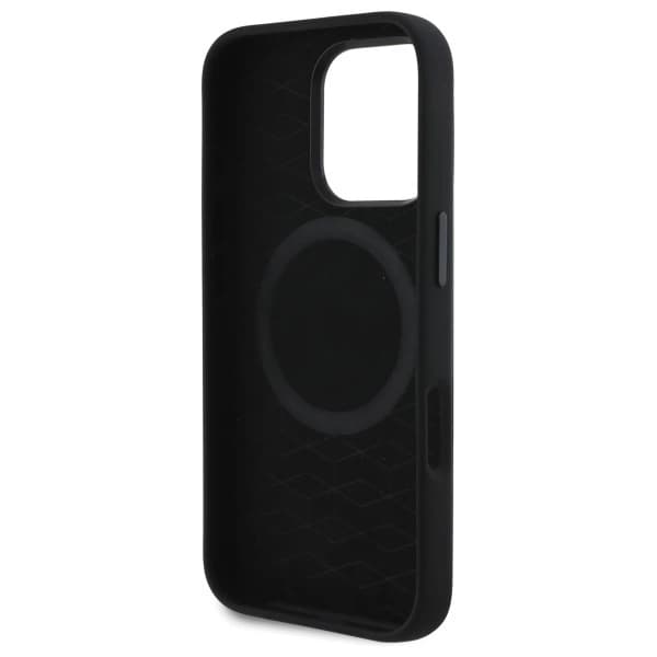 BMW iPhone 16 Pro Max Mobilskal MagSafe Silikon Cut Tricolor Lines