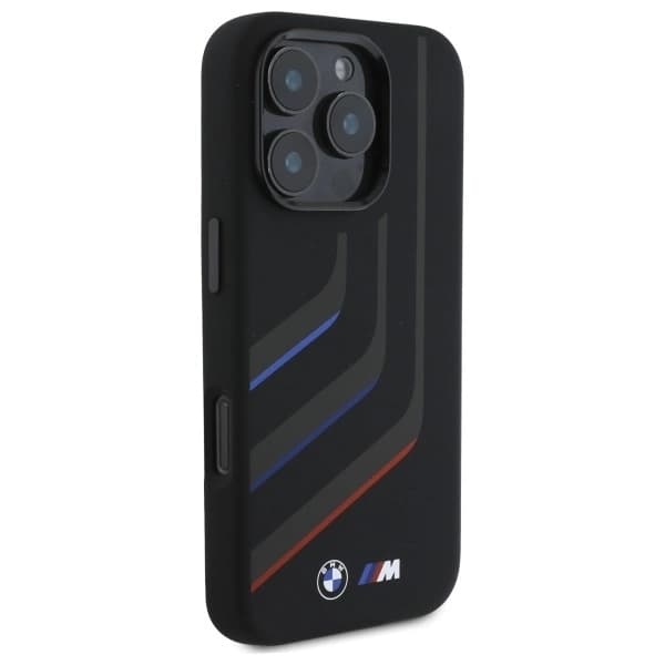 BMW iPhone 16 Pro Max Mobilskal MagSafe Silikon Turning Lines
