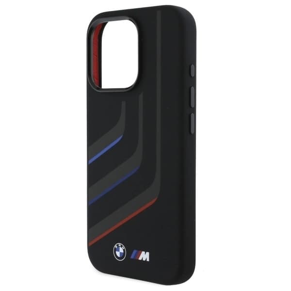 BMW iPhone 16 Pro Max Mobilskal MagSafe Silikon Turning Lines