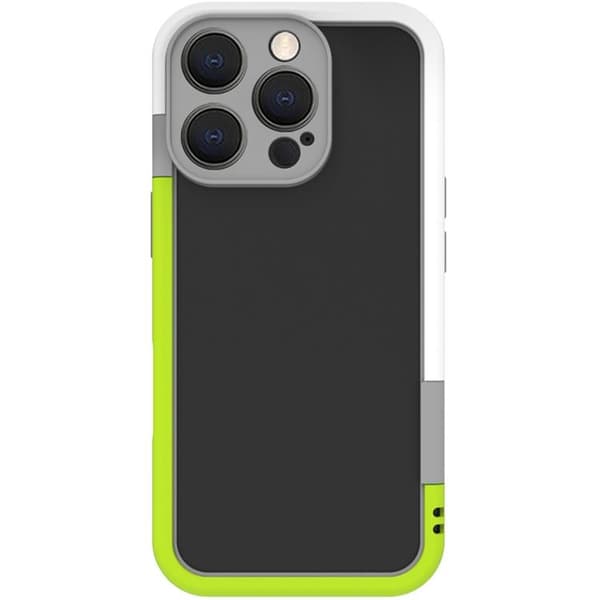 Celly iPhone 16 Pro Max Mobilskal Bumper - Vit/Limegrön