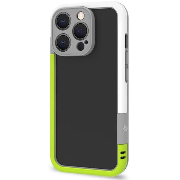 Celly iPhone 16 Pro Max Mobilskal Bumper - Vit/Limegrön