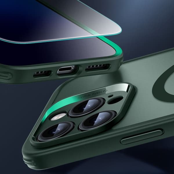 ESR iPhone 16 Pro Max Mobilskal Magsafe Classic Pro Set Halolock - Grön