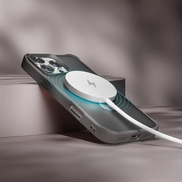 Etteri iPhone 16 Pro Max Mobilskal MagSafe Matt Ring - Grå