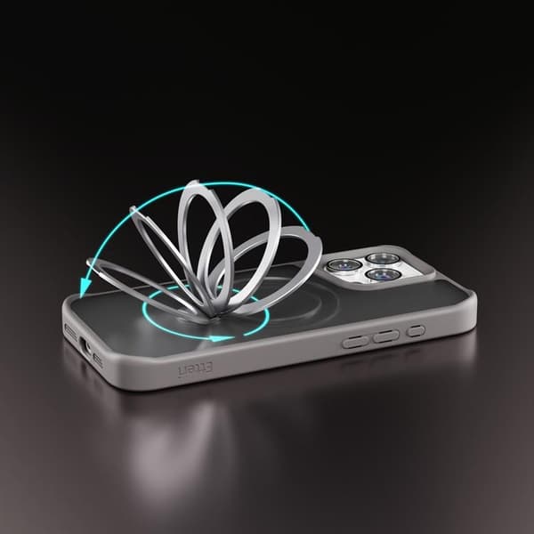 Etteri iPhone 16 Pro Max Mobilskal MagSafe Matt Ring - Grå