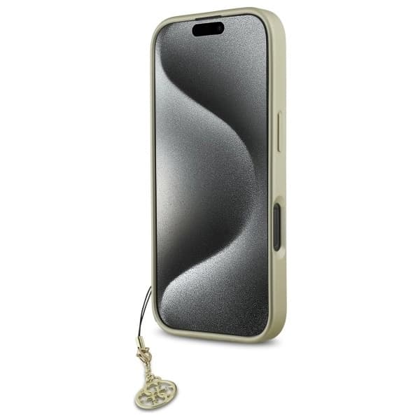 Guess iPhone 16 Pro Max Mobilskal 4G Charms Collection - Svart