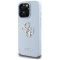 Miniatyrbild 3 av 8: Guess iPhone 16 Pro Max Mobilskal Grained Big 4G Small Classic Logo - Blå