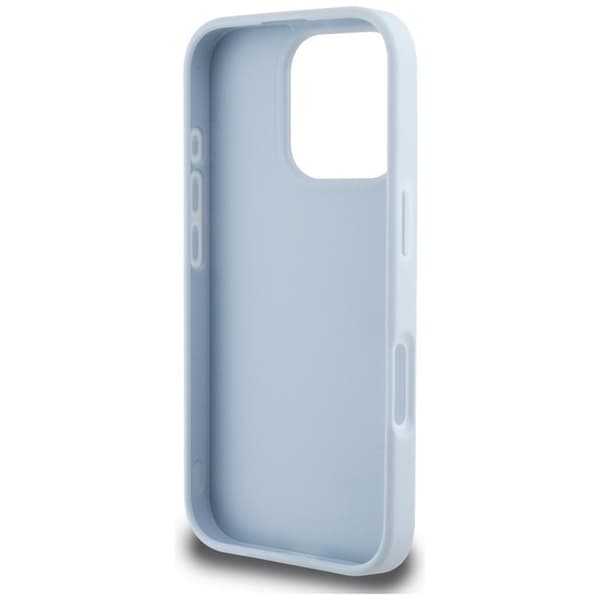 Guess iPhone 16 Pro Max Mobilskal Grained Big 4G Small Classic Logo - Blå