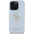 Miniatyrbild 2 av 8: Guess iPhone 16 Pro Max Mobilskal Grained Big 4G Small Classic Logo - Blå
