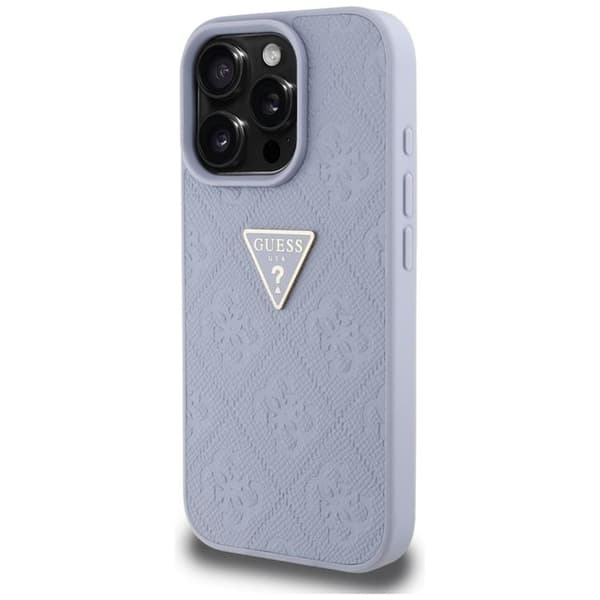 Guess iPhone 16 Pro Max Mobilskal Hot Stamp 4G Triangle Logo - Lila
