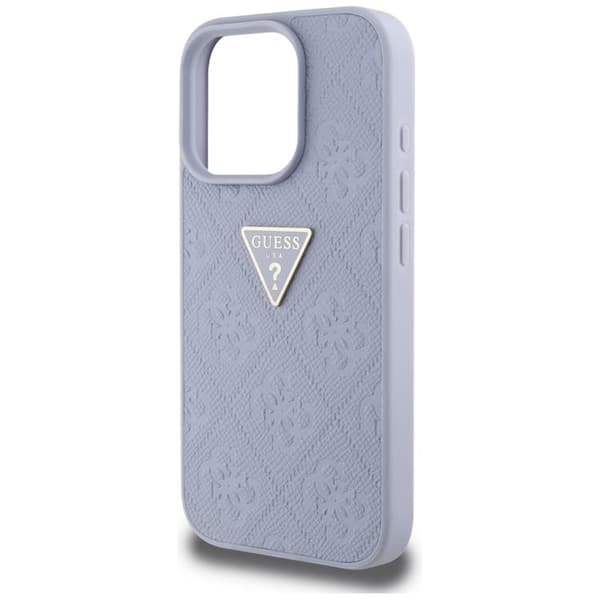 Guess iPhone 16 Pro Max Mobilskal Hot Stamp 4G Triangle Logo - Lila
