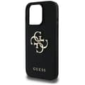Miniatyrbild 6 av 8: Guess iPhone 16 Pro Max Mobilskal Grained Big 4G Small Classic Logo - Svart