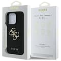Miniatyrbild 8 av 8: Guess iPhone 16 Pro Max Mobilskal Grained Big 4G Small Classic Logo - Svart