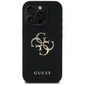 Miniatyrbild 2 av 8: Guess iPhone 16 Pro Max Mobilskal Grained Big 4G Small Classic Logo - Svart
