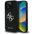 Miniatyrbild 1 av 8: Guess iPhone 16 Pro Max Mobilskal Grained Big 4G Small Classic Logo - Svart