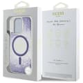 Miniatyrbild 8 av 8: Guess iPhone 16 Pro Max Mobilskal MagSafe HC Resin Bottom Glitter - Lila
