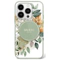 Miniatyrbild 1 av 2: Guess iPhone 16 Pro Max Mobilskal MagSafe IML Flower & Tonal Circle