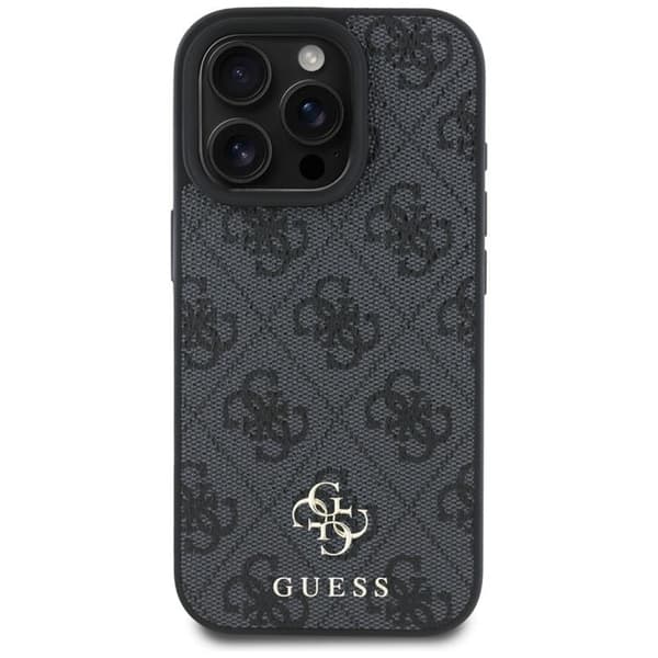 Guess iPhone 16 Pro Max Mobilskal MagSafe HC PU 4G Small Classic - Svart
