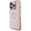 Miniatyrbild 3 av 8: Guess iPhone 16 Pro Max Mobilskal MagSafe IML Mountain Logo - Rosa