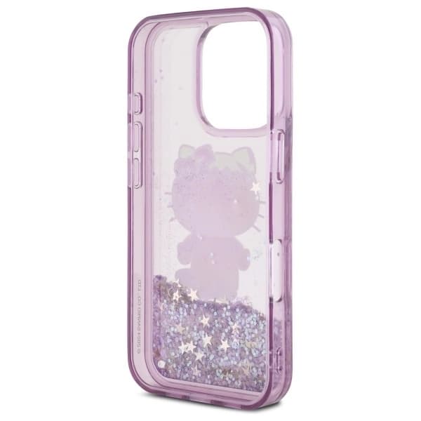 Hello Kitty iPhone 16 Pro Max Mobilskal Liquid Glitter 50TH Anniversary